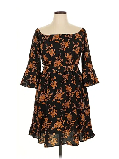 Pre-owned Assorted Brands Casual Dress In Black