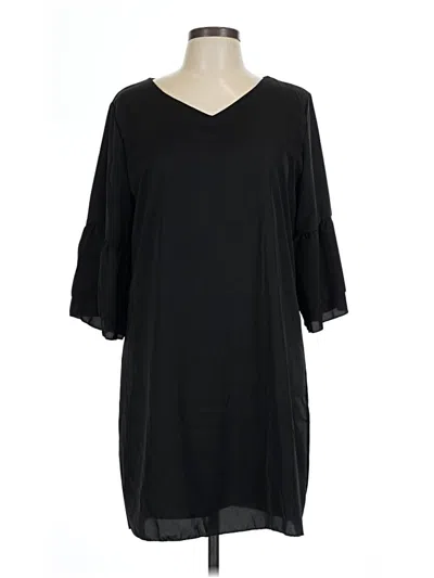 Pre-owned Assorted Brands Casual Dress In Black