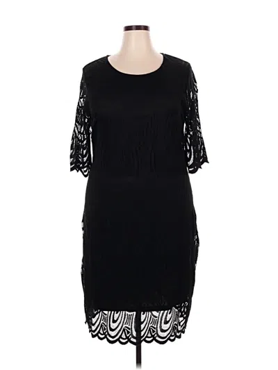 Pre-owned Assorted Brands Casual Dress In Black