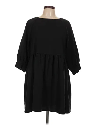 Pre-owned Assorted Brands Casual Dress In Black