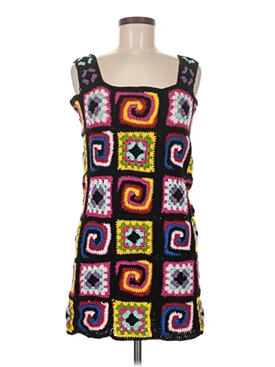 Pre-owned Assorted Brands Casual Dress In Black