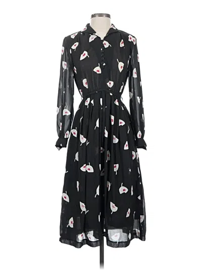 Pre-owned Assorted Brands Casual Dress In Black