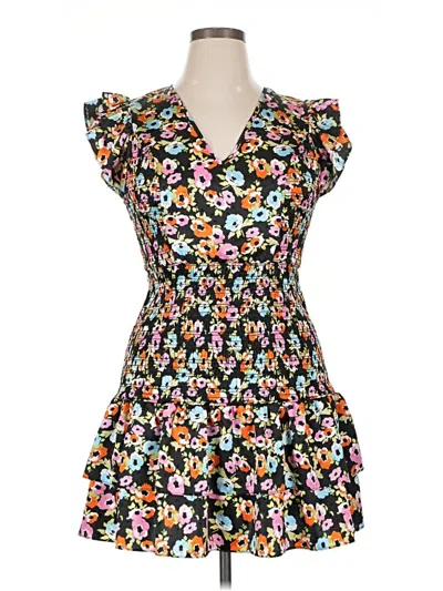 Pre-owned Assorted Brands Casual Dress In Black