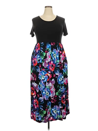 Pre-owned Assorted Brands Casual Dress In Black