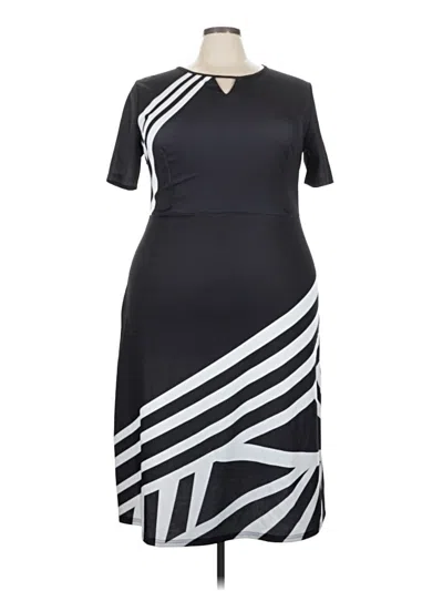 Pre-owned Assorted Brands Casual Dress In Black