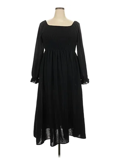 Pre-owned Assorted Brands Casual Dress In Black