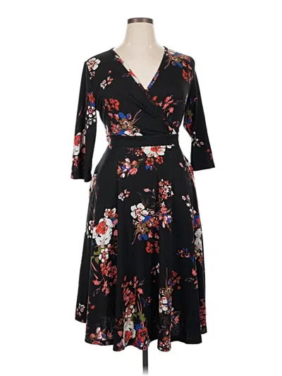 Pre-owned Assorted Brands Casual Dress In Black