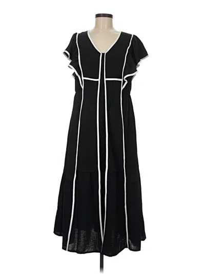 Pre-owned Assorted Brands Casual Dress In Black
