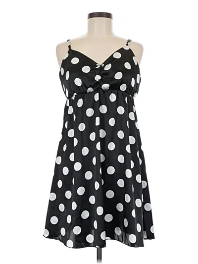 Pre-owned Assorted Brands Casual Dress In Black