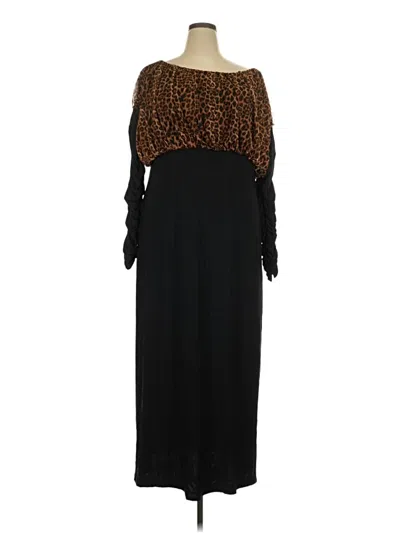 Pre-owned Assorted Brands Casual Dress In Black
