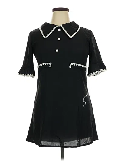 Pre-owned Assorted Brands Casual Dress In Black