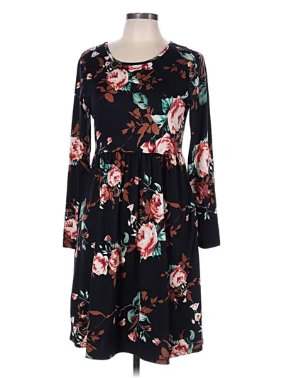 Pre-owned Assorted Brands Casual Dress In Black