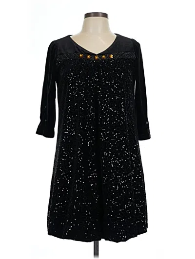 Pre-owned Assorted Brands Casual Dress In Black