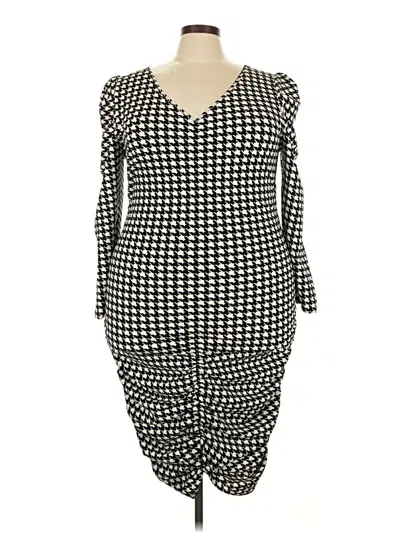 Pre-owned Assorted Brands Casual Dress In Black