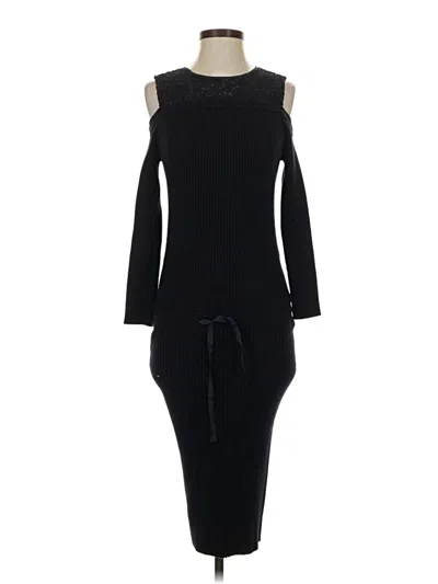 Pre-owned Assorted Brands Casual Dress In Black
