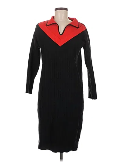 Pre-owned Assorted Brands Casual Dress In Black
