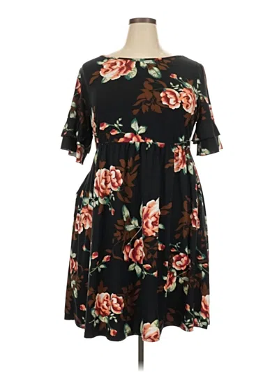 Pre-owned Assorted Brands Casual Dress In Black