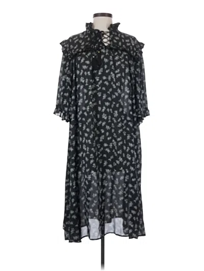 Pre-owned Assorted Brands Casual Dress In Black