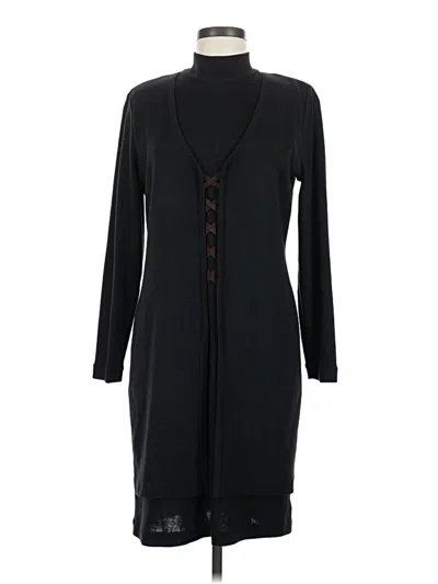 Pre-owned Assorted Brands Casual Dress In Black