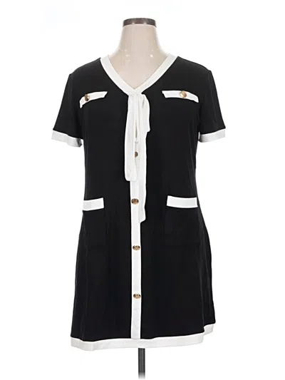 Pre-owned Assorted Brands Casual Dress In Black