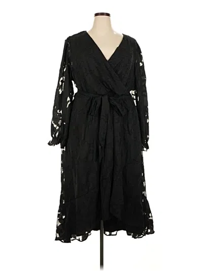Pre-owned Assorted Brands Casual Dress In Black