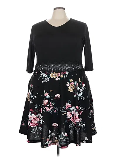 Pre-owned Assorted Brands Casual Dress In Black