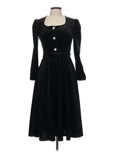 Pre-owned Assorted Brands Casual Dress In Black