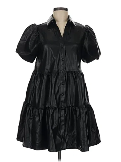 Pre-owned Assorted Brands Casual Dress In Black