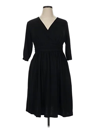 Pre-owned Assorted Brands Casual Dress In Black