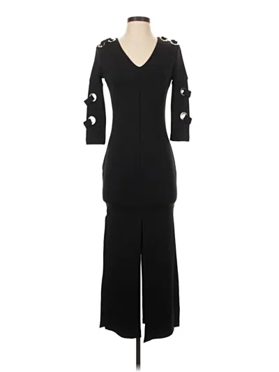 Pre-owned Assorted Brands Casual Dress In Black