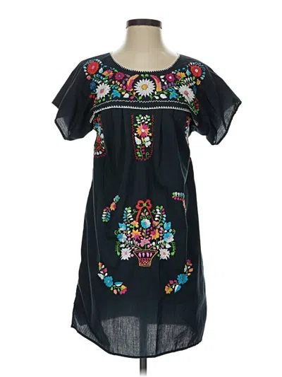 Pre-owned Assorted Brands Casual Dress In Black