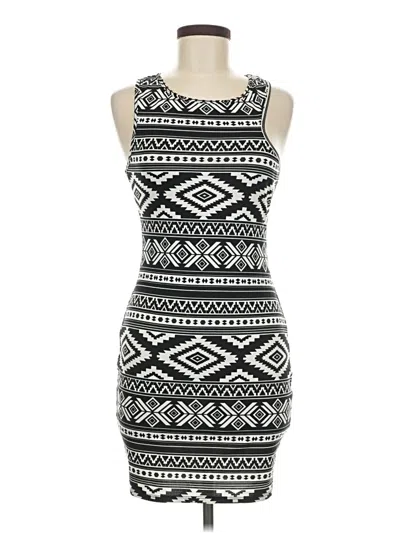 Pre-owned Assorted Brands Casual Dress In Black