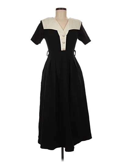 Pre-owned Assorted Brands Casual Dress In Black