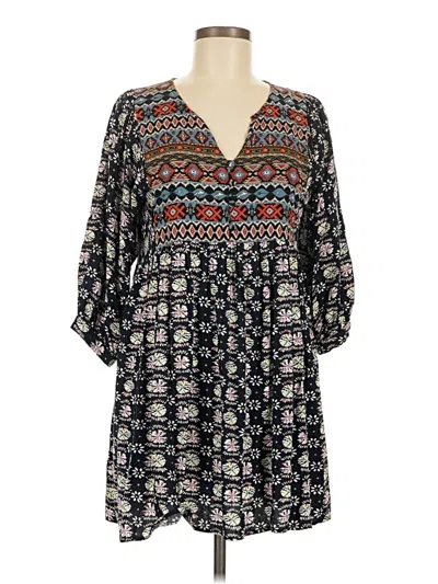 Pre-owned Assorted Brands Casual Dress In Black