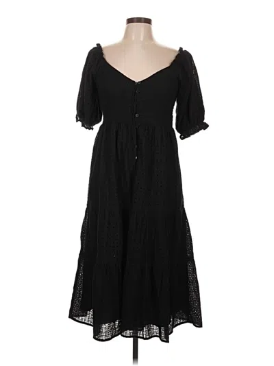 Pre-owned Assorted Brands Casual Dress In Black
