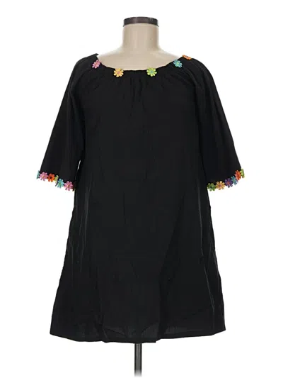 Pre-owned Assorted Brands Casual Dress In Black