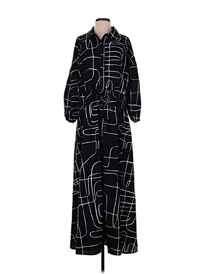 Pre-owned Assorted Brands Casual Dress In Black
