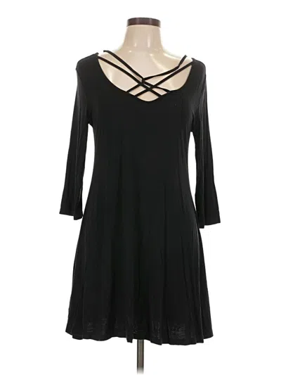 Pre-owned Assorted Brands Casual Dress In Black