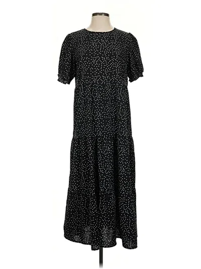 Pre-owned Assorted Brands Casual Dress In Black