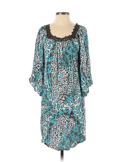 Pre-owned Assorted Brands Casual Dress In Blue