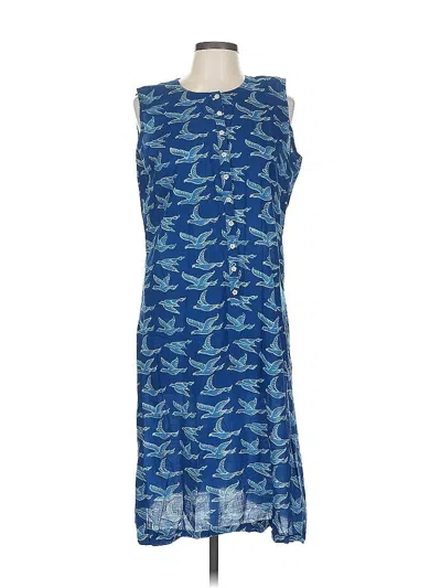 Pre-owned Assorted Brands Casual Dress In Blue