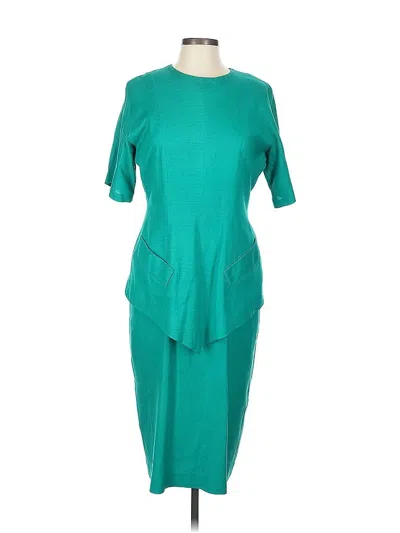 Pre-owned Assorted Brands Casual Dress In Blue