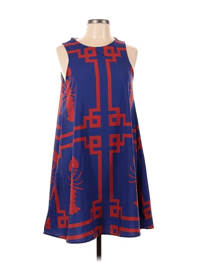 Pre-owned Assorted Brands Casual Dress In Blue