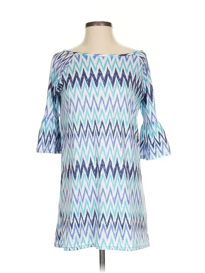 Pre-owned Assorted Brands Casual Dress In Blue