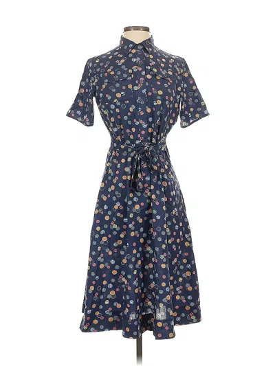 Pre-owned Assorted Brands Casual Dress In Blue