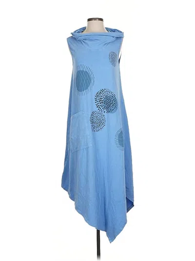 Pre-owned Assorted Brands Casual Dress In Blue