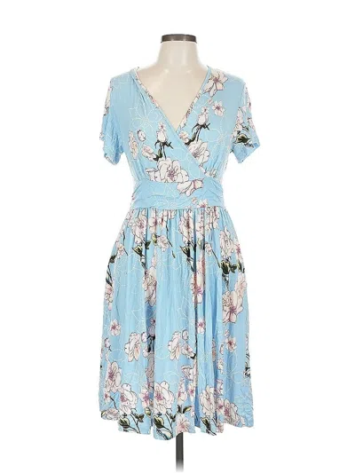 Pre-owned Assorted Brands Casual Dress In Blue