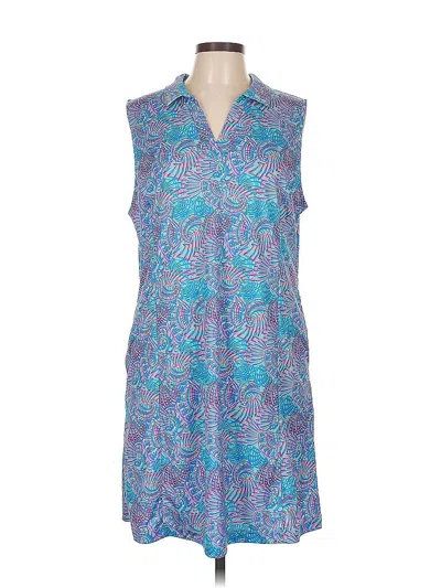Pre-owned Assorted Brands Casual Dress In Blue