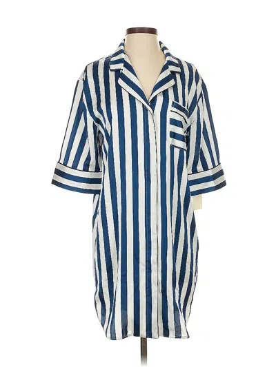 Pre-owned Assorted Brands Casual Dress In Blue