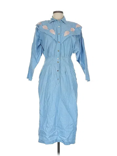 Pre-owned Assorted Brands Casual Dress In Blue